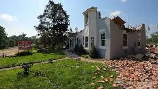 Tornado Damage In Armada, Michigan 4K