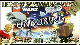 LEGO STAR WARS 2015 ADVENT CALENDAR 75097 UNBOXING & REVIEW!