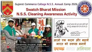 G.C.C N.S.S Cleaning Awareness Activity #swatchbharatabhiyan #nss #swatchta @GUJARATCOMMERCECOLLEGE 