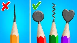УДИВИТЕЛЬНЫЕ ЛАЙФХАКИ ДЛЯ ШКОЛЫ И ОФИСА || Крутые идеи для творчества и художественные лайфхаки