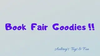 Book Fair from the School Dance goodie bag Video!!