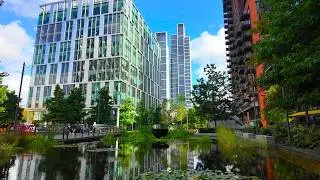 [4K] Battersea | Riverlight Quay | Embassy Gardens | London Walk