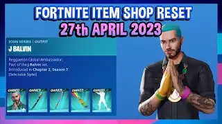 J BALVIN IS BACK + *RARE* SPIKECLONE PICKAXE! (Fortnite Item Shop Reset 27th April 2023)