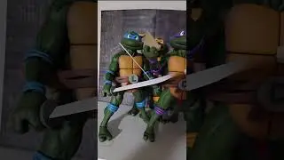 Showing off my Neca Teenage Mutant Ninja Turtles (Animated Series) Turtles! #tmnt #neca