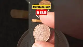 Moeda CA&Ccedil;ADA e VALIOSA por causa da ANOMALIA #moedaca&ccedil;ada #moedavaliosa #moedacomanomalia