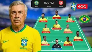 Brazil Vs Tunisia Friendlies Match 2025 Brazil Potential Squad Announces Carlo Ancelotti