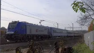 Krak&oacute;w Lubocza i okolice - pociągi (NEWAG E4DCUd-005)