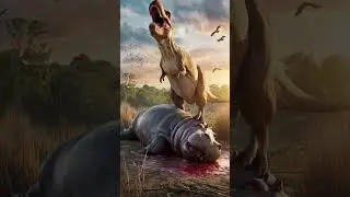 Dinosaur VS Crocodile VS hippopotamus