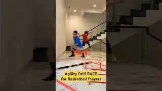 Agility Drill RACE using cones to Improve Speed and Explosive Power for Kids #speedandagility