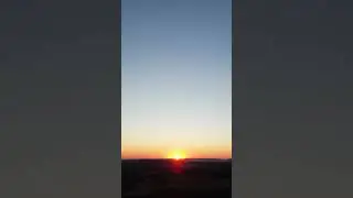 Burning red sun in 4K #sunset #4K #shorts