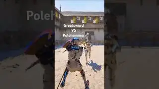 Polehammer VS Greatsword! - #halfsword