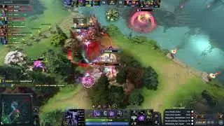 Pure gets a RAMPAGE with his Slark against Ame's Faceless Void in Pub game