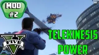 GTA 5 mod  - gravity gun (Telekinesis power mod)