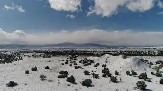 Pedernal With Snow