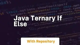 java ternary if else