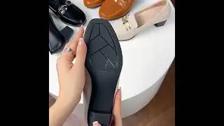 Women's British-Inspired Chunky Heel Square Toe Casual Shoes - Caramel Faux Cover with Golden-Tone