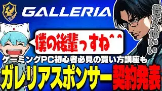 【雑談】ガレリアとのスポンサー契約が決定！ガレリアとの関係を軽く語ったりPC初心者にも優しい買い方講座をしたりする大川【切り抜き/GALLERIA】