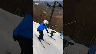 Skiing Double Black diamonds #windham