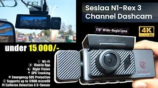 Краткий обзор и установка видеорегистратора SESLAA N1-Rex 4K с 3 каналами | Обнаружение столкнове...