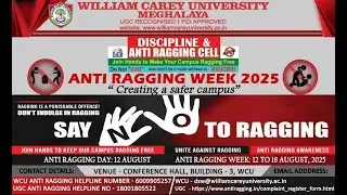 Dr. Debojit Kumar Deb on Ragging Awareness & Anti-Ragging Undertaking (2025)