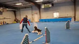 Sport, sequence with 2 jump lead out and 90 deg turn