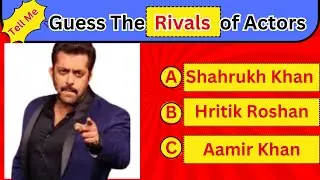 Guess the Bollywood Actor's Rival! | 25 Question | Bollywood Rivalry Challenge | Can You Guess Right