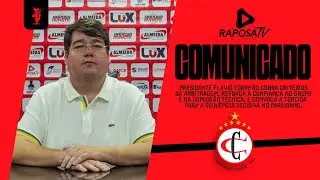 PRONUNCIAMENTO OFICIAL DO PRESIDENTE FL&Aacute;VIO TORRE&Atilde;O