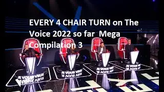 The Voice As 4 Cadeiras Viram Rapidamente 3| EVERY 4 CHAIR TURN on The Voice 2022 so far