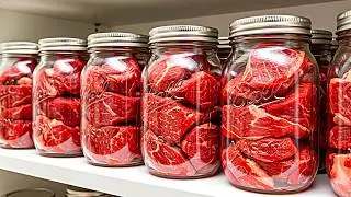 Я храню свежее мясо в банке без холодильника, и оно не портится годами!
