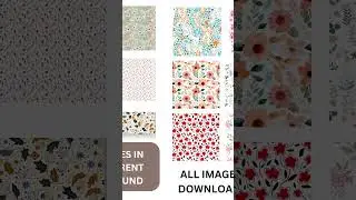 Captivating Flower Background Patterns: Digital Downloads on Etsy #shorts