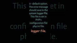 How to log errors in PHP