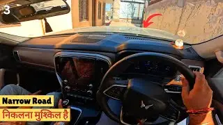 Scorpio N Narrow Road Challenge - Almost Scratche