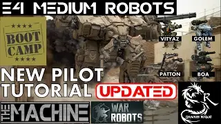 War Robots - Boot Camp Tutorial - E4 Medium Robots - The Machine With Shaolin Rogue