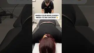 *HER FIRST TIME GETTING CRACKED* 😬 Part 1 #chiropractor #kingofcracks