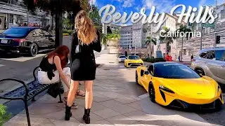 Beverly Hills🌴🌴 Virtual Walking Tour in Los Angeles, California, USA | Supercars | Luxury Cars in 4K