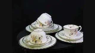 Antique England Blair & Co. (1879 - 1911) bone china tea set