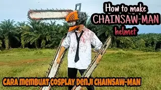Cara membuat topeng/helm CHAINSAW-MAN-How to make CHAINSAW-MAN helmet #tutorial#cosplay#chainsawman
