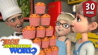 muffin man song with lyrics, Baby sign language, English rhymes, Animation, BSL nursery rhymes