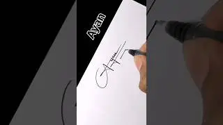 Ayan name signature style #signature #signoartist