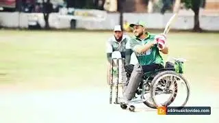 Pakistani Wheelchair Cricketers in Action at One Day Match