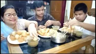 Mayam ngasidi panipuri challenge oina purkle mumma mchagi #mom n sons #challenge kana ngmge yengadi