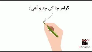 گرامر ڇا کي چئبو آهي what is grammar in sindhi? 