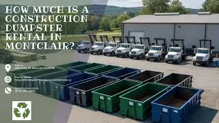 How Much Is A Construction Dumpster Rental In Montclair?