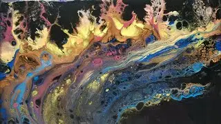 How to Make an Acrylic Pour Swipe Painting 