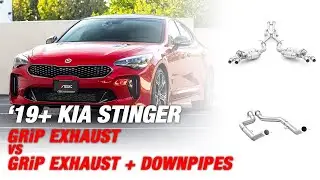 Kia Stinger 3.3T GT AWD ARK Catback vs. ARK Catback + ARK Downpipes Audio Comparison