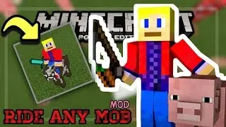 Animal Bike Ride | MOD | Ride your favourite Mobs! | Minecraft PE | 0.15.4 |