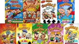 Coleção completa de DvDs cinegibi turma da mônica
