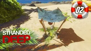 Stranded Deep #02 - CONTRUI UM COLETOR DE AGUA EM UMA NOVA ILHA!