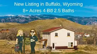 Move to Wyoming: 8+ Acre Homestead with Creek & Mountain Views in Buffalo, WY 🏔️🐓
