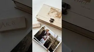 Personalized Wedding Photo Box With Engraved Image, Names & Date #photobox #memorybox #weddingbox